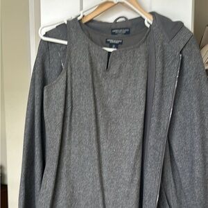 American Eagle sleeveless wool free with matching jacket